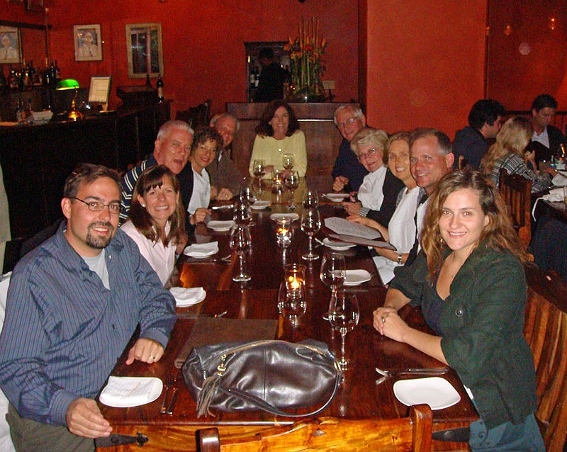 bukara.jpg - The gang at Bukhara enjoying a nice Indian dinner