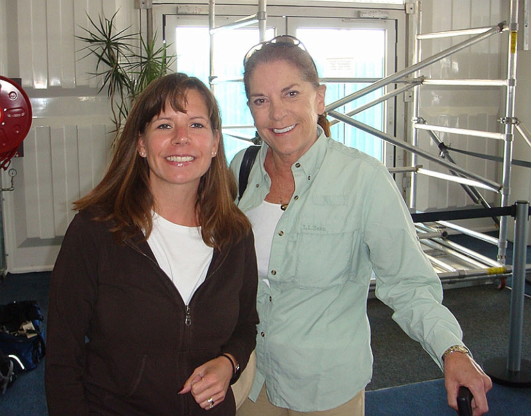 airport1.jpg - Tonya and Olivia at Cape Town airport waiting for our flight to Jo-burg