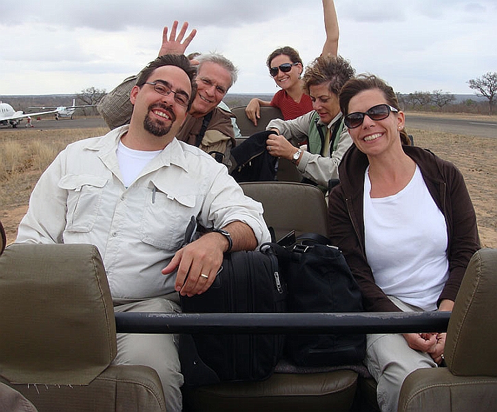 airport5.jpg - Our jeep/ rover/ ship/ van or whatever else we called it takes us from the airport to the camp.