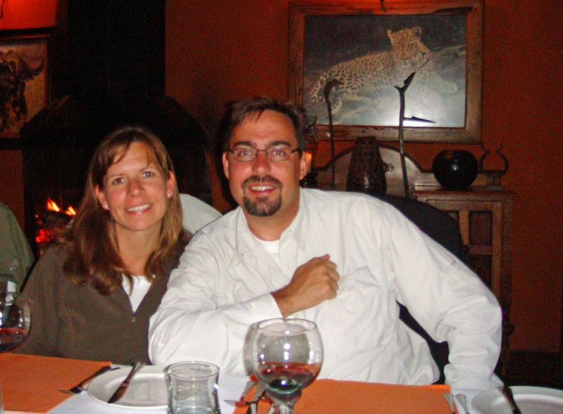 lhdinner2.jpg - Tonya and John celebrate Tonya's birthday in style at Leopard Hills.