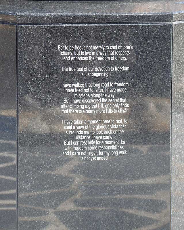mandela2.jpg - The message on the Mandela statue